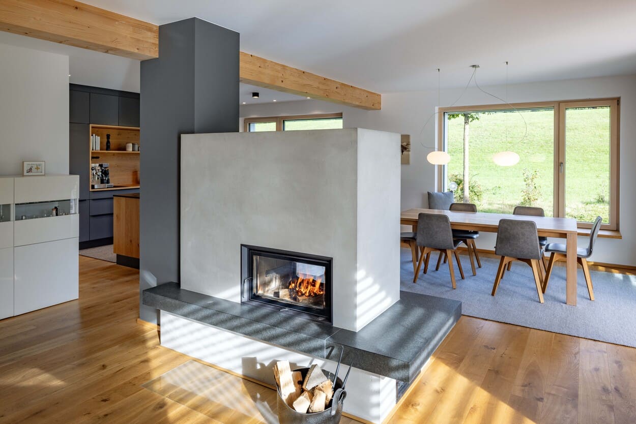 Freistehender Ofen Kamin